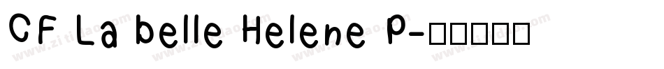 CF La belle Helene P字体转换